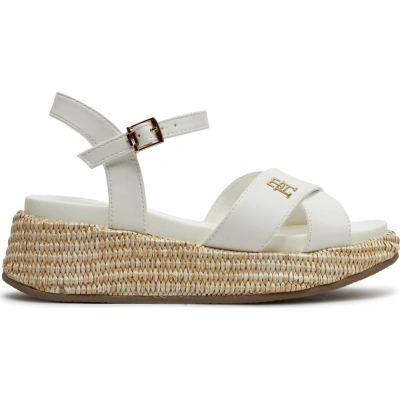 Sandály Tommy Hilfiger Platform Sandal T3A2-33264-0326 M Bílá