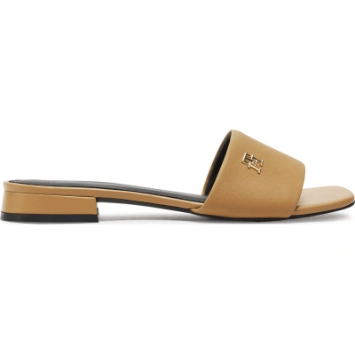 Nazouváky Tommy Hilfiger Th Flat Sandal FW0FW08290 Khaki