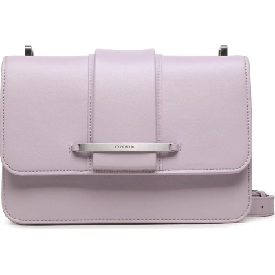 Kabelka Calvin Klein Bar Hardware Shoulder Bag Md K60K610734 Fialová