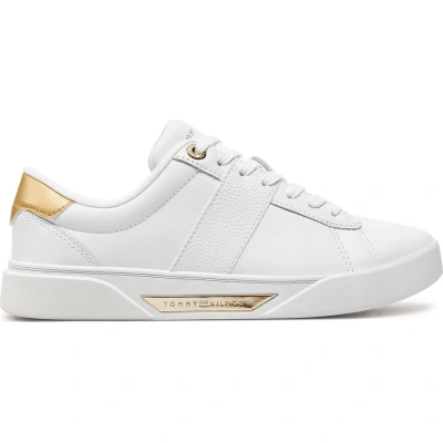 Sneakersy Tommy Hilfiger Chic Panel Court Sneaker FW0FW07998 Bílá