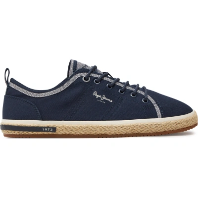 Espadrilky Pepe Jeans Samoa Smart PMS10321 Tmavomodrá