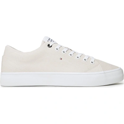 Tenisky Tommy Hilfiger Th Hi Vulc Core Low Canvas FM0FM04686 Béžová