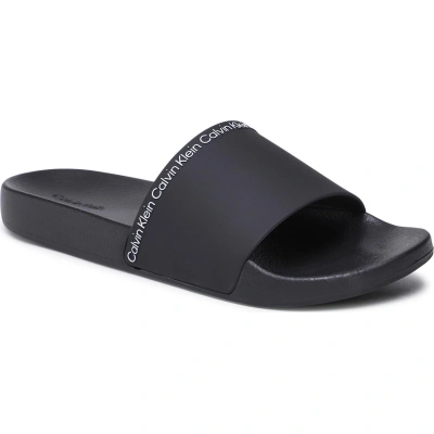 Nazouváky Calvin Klein Pool Slide Rubber HM0HM00981 Černá