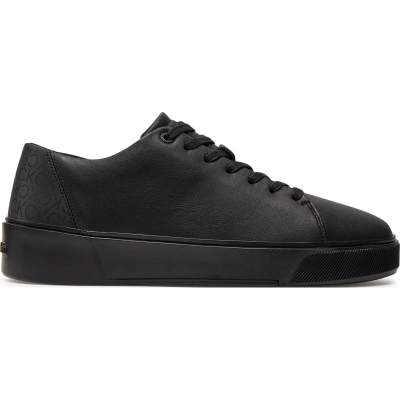 Sneakersy Calvin Klein Low Lace Up Lth Mono HM0HM01236 Černá