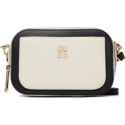 Kabelka Tommy Hilfiger Th Emblem Camera Bag Cb AW0AW14464 Bílá