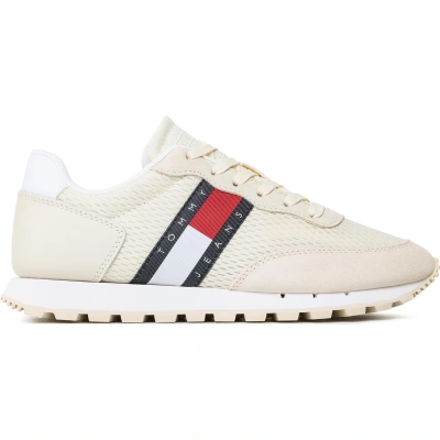 Sneakersy Tommy Jeans Retro Runner EN0EN02121 Béžová