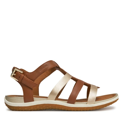 Sandály Geox D Sandal Vega D72R6A 085NF C6N2L Hnědá