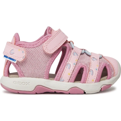 Sandály Geox B Sandal Multy Girl B450DB 0ASCE C8099 M Růžová