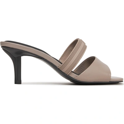 Nazouváky Tommy Hilfiger Sporty Leather Mule FW0FW07640 Béžová