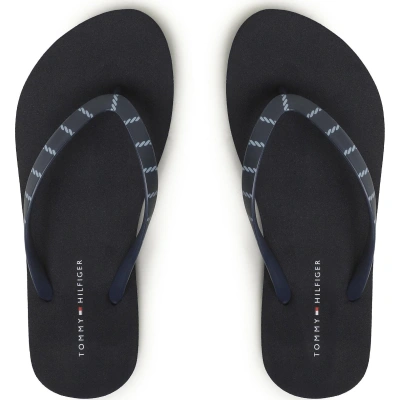 Žabky Tommy Hilfiger Essential Beach Sandal FW0FW07141 Tmavomodrá