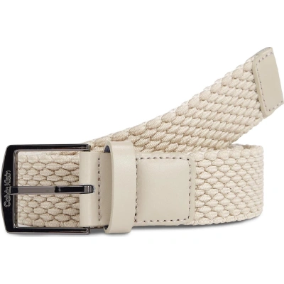 Pánský pásek Calvin Klein Ck Casual Braided Elastic 35Mm K50K511572 Béžová