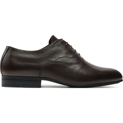 Polobotky Calvin Klein Oxford Lth HM0HM01690 Hnědá