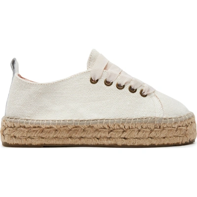 Espadrilky Manebi La Havana Lace-Up Espadrilles O 7.0 E0 Bílá