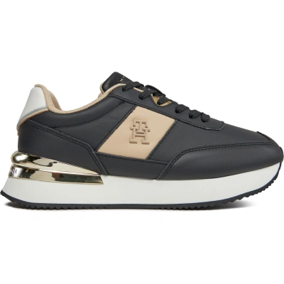 Sneakersy Tommy Hilfiger Th Elevated Feminine Runner Hw FW0FW07830 Černá