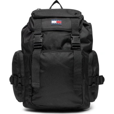 Batoh Tommy Jeans Tjm Off Duty Flap Backpack AM0AM11951 Černá