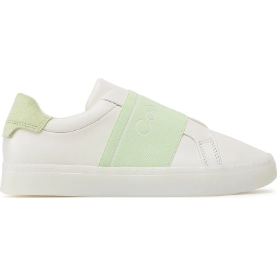 Sneakersy Calvin Klein Clean Cupsole Slip On-He HW0HW01416 Écru