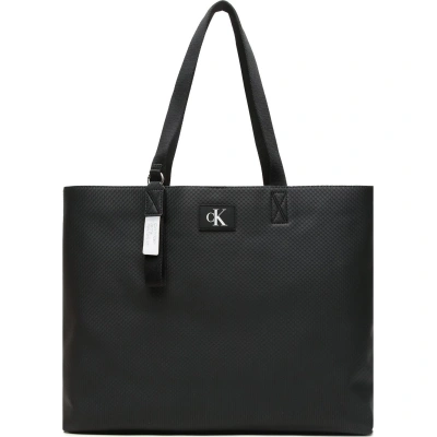 Kabelka Calvin Klein Tagged Slim Tote34 K60K610834 Černá