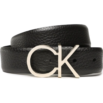 Dámský pásek Calvin Klein Re-Lock Ck Logo Belt 30 Mm Pbl K60K610413 Černá