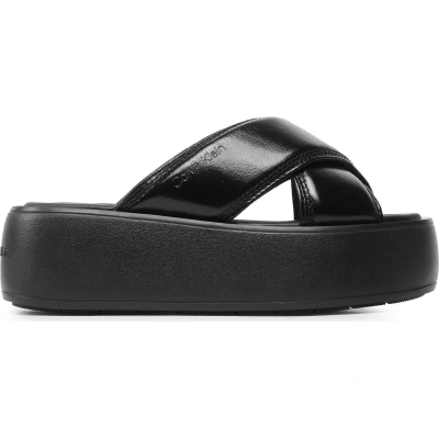 Nazouváky Calvin Klein Bubble Slide- Pat HW0HW01469 Černá